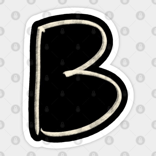 Hand Drawn Letter B Sticker by Saestu Mbathi